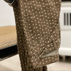 Lands End Canvas Polka Dot Jeans